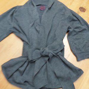 Charcoal wrap around sweater